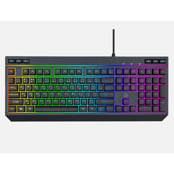 REMAXแท้!!! คีย์บอร์ด คีย์บอร์ดเกมมิ่ง Keyboard Gaming ไฟทะลุตัวอักษร EGA TYPE-K8 **รับประกัน1ปี**