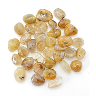 1 Pc Golden Rutilated Quartz Tumbled Crystal - Grade AA - Multiple Sizes Available - Tumbled Rutilated Quartz Stone