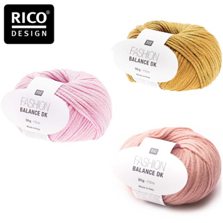 Rico Fashion Balance dk 50g ไหมพรม cotton เนื้อนุ่ม ยุโรปค่ะ