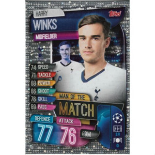 Harry Winks (Tottenham Hotspur) 260.  Man of the Match - Match Attax 2019/20 Champions League