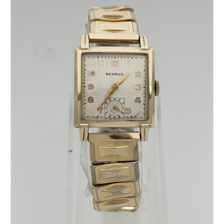 นาฬิกา BENRUS MENS VINTAGE 17JEWELS SWISS MECHANICAL 10K GOLD TONE (ไขลาน) #22