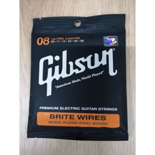 สายกีต้าร์​ไฟฟ้า​  Gibson  No.08  (ชุด​ 6​ เส้น)​