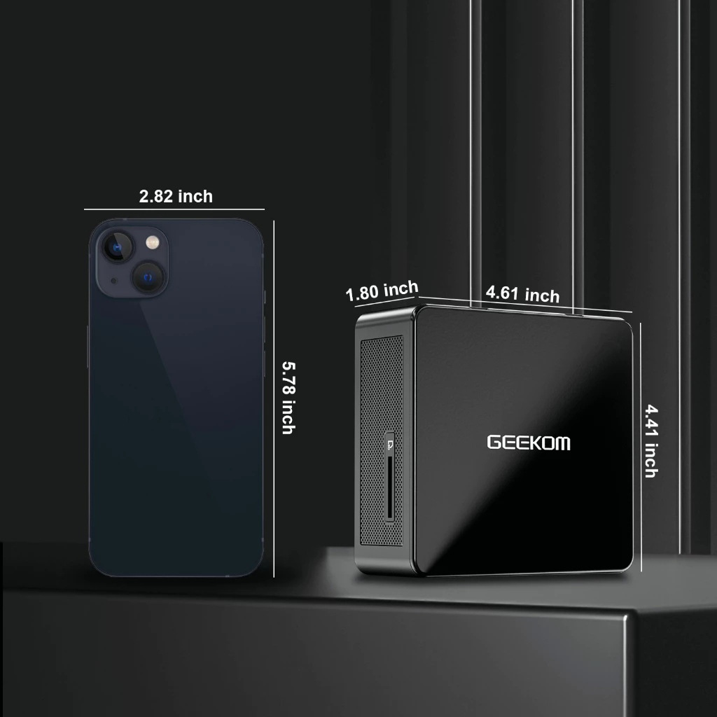 Geekom คอมพิวเตอร์เกมมิ่ง ขนาดเล็ก IT8SE พร้อม i3-8109U (สูงสุด 3.6 GHz) 8GB Dual DDR4 256G SSD Windows 11 Pro รองรับ 4K UHD Dual WiFi BT thumbnail 8