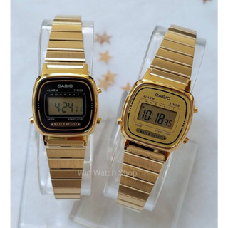 นาฬิกา Casio  รุ่น LA670WGA-9D และ LA670WGA-1D นาฬิกาข้อมือผู้หญิงดิจิตอลเรือนทอง- ของแท้ 100% ประกันศูนย์ CMG 1 ปีเต็ม