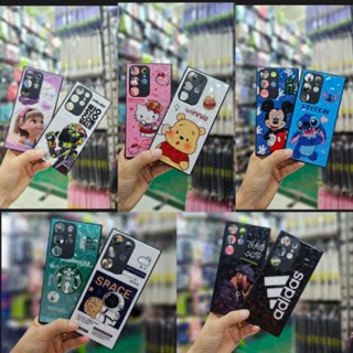 เคสกระจก3Dลายการ์ตูนน่ารักสำหรับSamsung S23Ultra J710 A23(4g) A23(5g) เคสขอบนิ่มกระจกเหงา