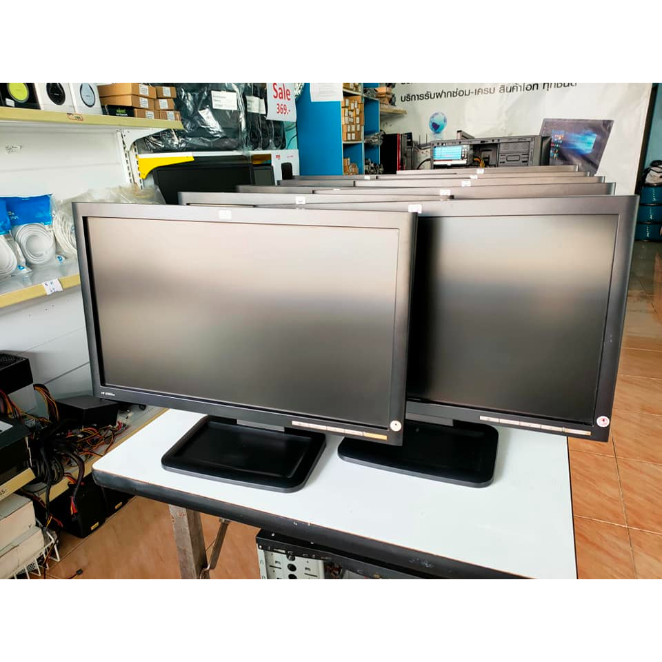 จอคอมพิวเตอร์มือสองราคาถูกๆ สภาพพอใช้งาน สินค้าใช้งานปกติ จอ HP 18.5นิ้ว LCD พร้อมสาย AC + สายVGA ให้