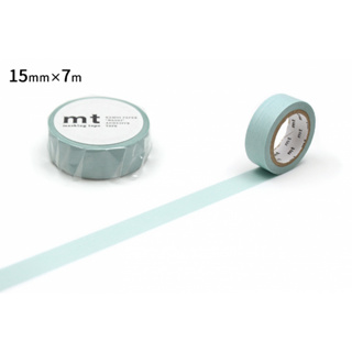 mt masking tape pastel turquoise (MT01P490) / เทปตกแต่งวาชิ สี pastel turquoise แบรนด์ mt masking tape ประเทศญี่ปุ่น