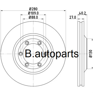 จานเบรคหน้า ISUZU D-MAX GOLD SERIES PLATINUM 2WD 4X2 ยกสูง 4WD 4X4 2002-2011 MU-7 ALL NEW 2WD 4X2 2012- RUNSTOP /คู่