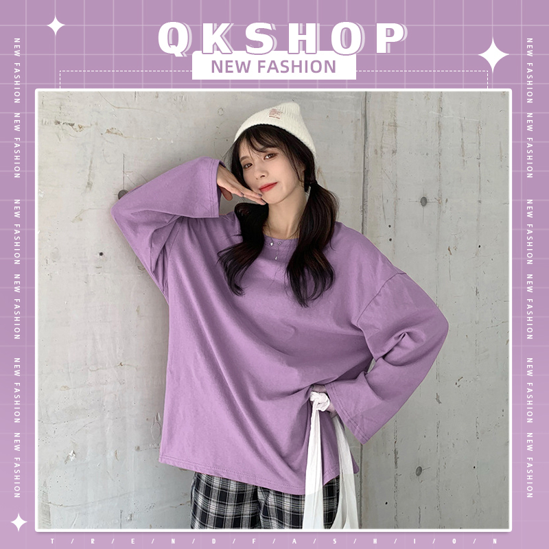 QKshop ยอดฮิต⭐️เสื้อยืดแขนยาว สีสวยมากก ใส่ได้ทุกเทศกาลทุกโอกาสใส่คู่กับแฟนใส่เป็นแก๊งกับเพื่อนก็คือเริ่ด