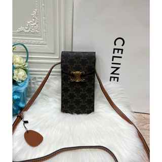 🔥ผ่อนได้🔥Celine Phone Bag Size 10 cm งาน Hiend 1:1 อุปกรณ์ : ถุงกระดาษ + การ์ด