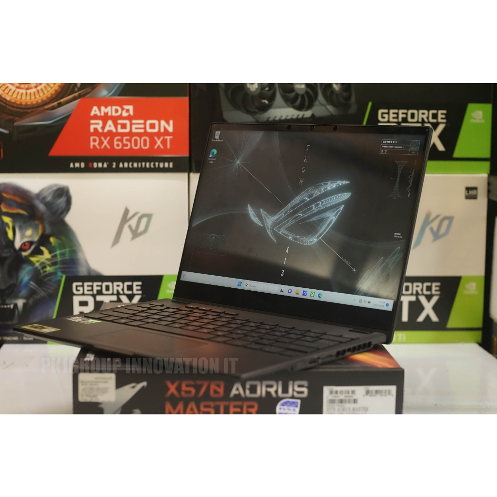 โน๊ตบุ๊คจอสัมผัส ASUS ROG Flow X13 GV301Q-K5066TS R9 5900HS RAM 32 GB SSD 1 TB 3050Ti น้ำหนัก 1.3KG