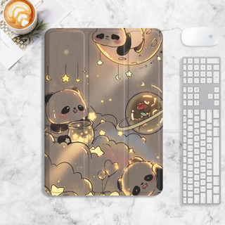 universe starry sky เคส iPad mini4/5/6 air1/2/3/4/5 เคสไอแพด gen7/8/9 10 case iPad 2022 pro11 เคสซิลิโคน มีที่ใส่ปากกา