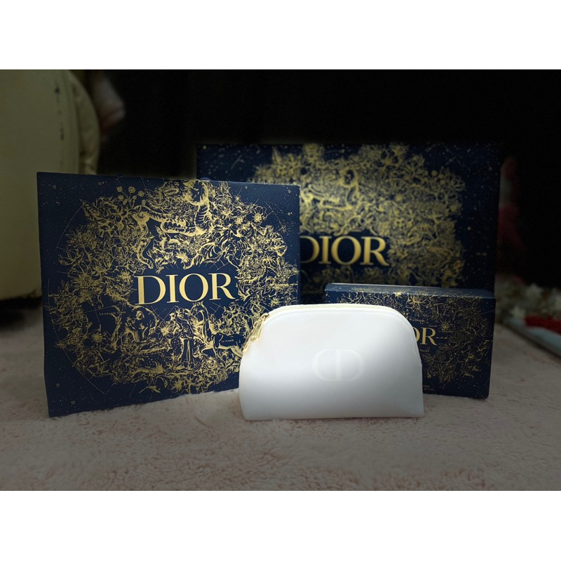 ถุงกระดาษ Dior สีกรม กระเป๋าเครื่องสำอางDior