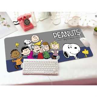 SNOOPY GB F แผ่นรอง คีย์บอร์ด รองคีย์บอร์ด keyboard ลาย SNOOPY GB F ขนาด 30 x 70 cm แผ่นหนานุ่ม มียางกันลื่น ด้านใต้ 798