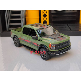 รถโมเดลเหล็ก 2022 Ford F-150 Raptor Livery Edition Scale 1/46