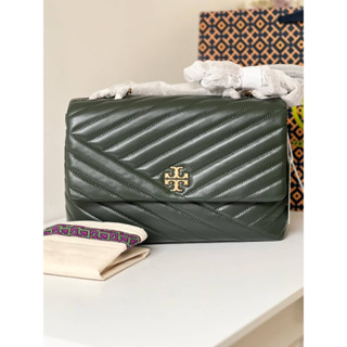 (ส่งฟรี) TORY BURCH ⚜️งาน Shop⚜️ KIRA CHEVRON CONVERTIBLE SHOULDER BAG กระเป๋าสะพาย หรือ กระเป๋าครอสบอดี้ มาพร้อมถุงผ้า