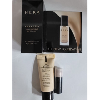 🖤21n1 +แปรงจิ๋ว🖤Hera - New Silky Stay 24H Foundation SPF20,PA++ 5ml