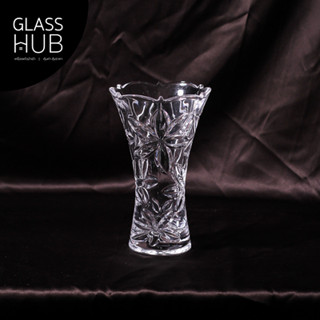 GLASS HUB - Vase 250 SD  - แจกันแก้ว ลายคริสตัล เจียระไน เหมาะสำหรับใส่ดอกไม้ ตกแต่งบ้าน