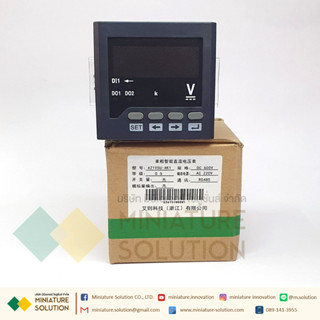 Power Meter RS485 Modbus-RTU [ขายดี] มิเตอร์วัดโวลต์กระแสตรง LED [AZ195U-AK1] Single-phase DC Volt meter 72*72