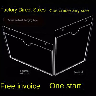 A4โปร่งใสคริลิคสล็อตa4กล่องใส่ช่อง Plexiglass แขวนเล็บผนังแสดงแขวนผนังบัตรข้อมูลกล่อง KrKM