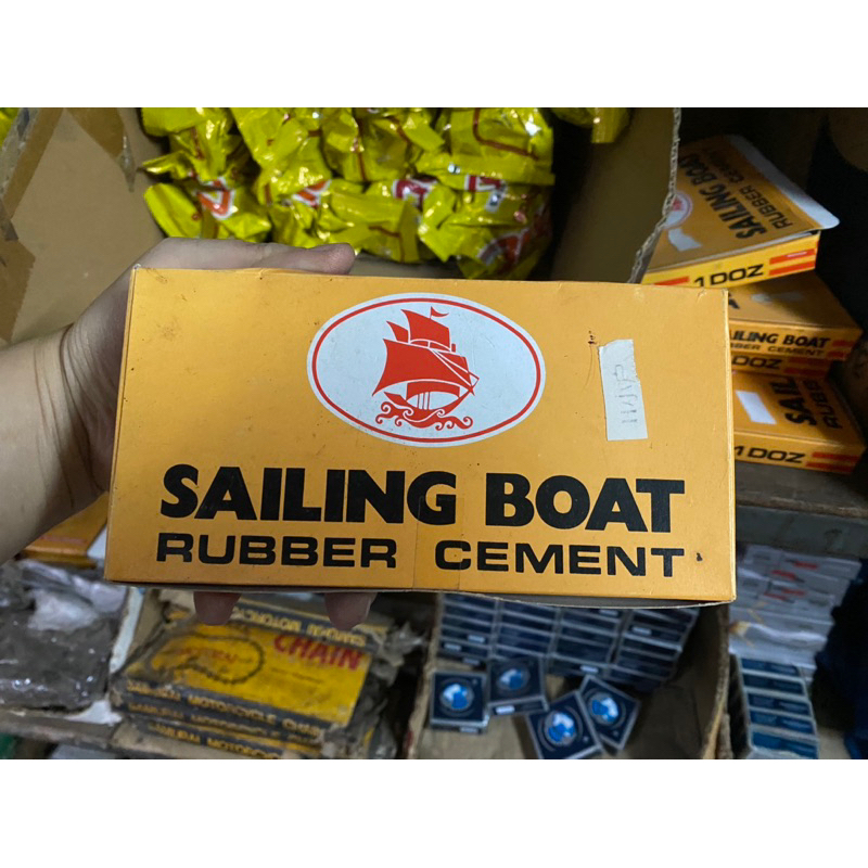 กาวปะยางรถจักรยาน มอเตอร์ไซค์ ยี่ห้อ Sailing Boat (หลอด) ขายทั้งเเบบกล่องและแบบหลอด