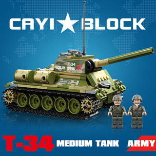 ProudNada Toys ตัวต่อ เลโก้ รถถัง ทหาร CAYI T-34 MEDIUM TANK 411+ PCS 22008