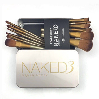 ชุดแปรงแต่งหน้า NAKED 3  แปรงแต่งหน้าแบบมืออาชีพ 12 ชิ้น