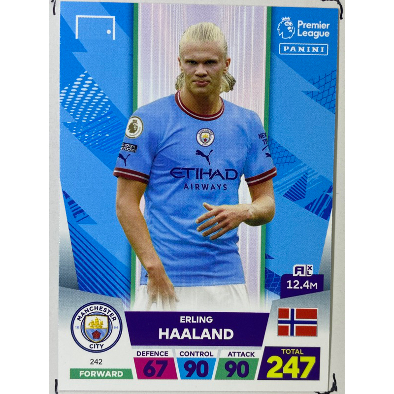 การ์ดนักฟุตบอล 2023 Erling Haaland การ์ดสะสม Manchester city fc แมนเชสเตอร์ซิตี้ การ์ดนักเตะ แมนซิตี