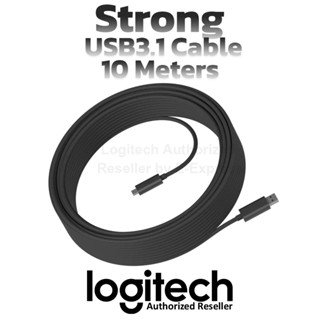 Logitech STRONG USB 3.1 CABLE 10M (USB-A to C) สายยูเอสบี ยาว 10 เมตร ของแท้ ประกันศูนย์ 2ปี