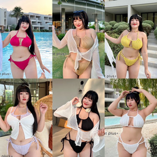 bikini บิกินี่ ชุดว่ายน้ำสาวอวบอ้วน plussize