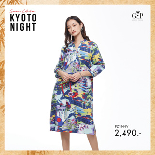 GSP ชุดเดรส  Arrival Summer Collection : Kyoto Night เดรสแขนยาว (PZ1NNV)