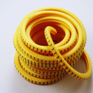 วายมาร์คเกอร์ เคเบิ้ลมาร์คเกอร์ 2.6sq.mm - 4.2sq.mm Cable Markers EC-1 (0-9,A-Z) 1,000 ตัว/ม้วน Electrical Shop.
