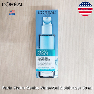 LOréal® Paris  Hydra Genius Water-Gel Moisturizer 90 ml ลอรีอัล ปารีส มอยซ์เจอไรเซอร์ บำรุงผิวหน้า ผิวธรรมดา ผิวแห้ง