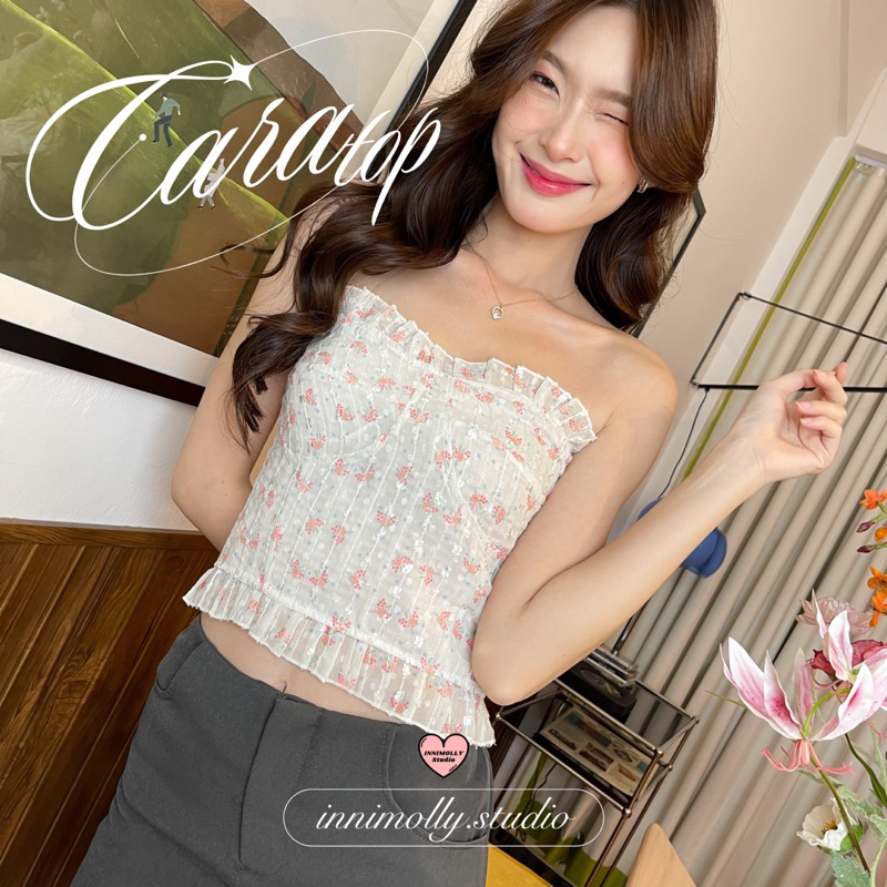 (พร้อมส่ง🎠) innimolly.studio♡เสื้อเกาะอก calla top #IM661