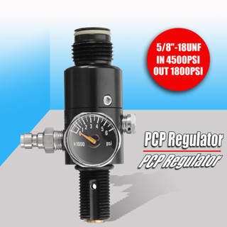 PCP Paintball Regulator 5/8 "-18UNF 4500psi เกลียววาล์วควบคุมถังอัดสูง Pcp Air Tank Regulator วาล์วควบคุมความดันอากาศ ตั