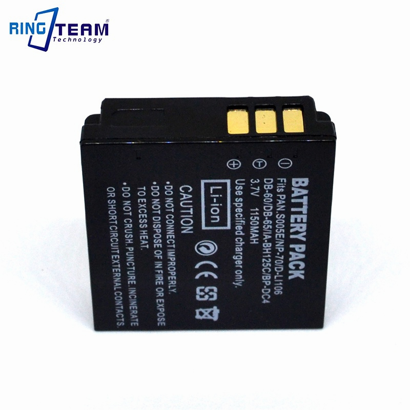 Battery Pack DB-60 DB-65 DB60 DB65 for Ricoh Digital Cameras Caplio R3 R4 R5 R30 R40 GX100 GX200 G600 G700 GR Digital 1