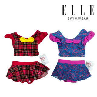 ชุดว่ายน้ำเด็กหญิง เด็กเล็ก สงกรานต์ ยี่ห้อ Elle 2ชิ้น มี2สี ราคาเต็ม2,180 กันUV ผ้าหนาอย่างดี