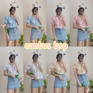 S013 : Cantus Top เสื้อแขนตุ๊กตาคอระบาย