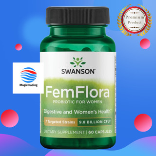 Swanson Ultra- FemFlora Probiotic for Women 9.8 Billion CFU / 60 Capsules