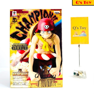 ลูฟี่ [มือ 1] JP SC ของแท้ - Monkey D. Luffy Scultures Film Gold Version Banpresto Onepiece วันพีช