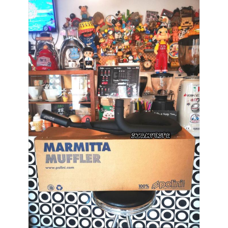 ท่อแต่ง  polini150 italy ตรงรุ่น 59-64,sprint,gl,px,super