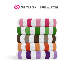 SiamLatex Gentle ผ้าเช็ดตัว ผ้าขนเป็ดเทียม นุ่มพิเศษ ดูดซับเร็วกว่า แห้งไว ซักเครื่องได้สะดวก