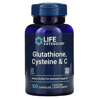 พร้อมส่ง!!! Life Extension, Glutathione, Cysteine &amp; C, 100 Capsules