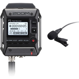 Zoom F1-LP *ของแท้รับประกัน1ปี*, เครื่องบันทึกเสียง+ไมค์หนีบปกเสื้อ, 2-Track Portable Field Recorder with Lavalier