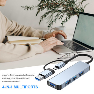 🔥ส่งไวจากไทย🔥USB 3.0 4 พอร์ต Multi USB Splitter Expander Portable OTG Adapter For Laptop PC ความเร็วสูง 5 Gbps สำหรับแล็