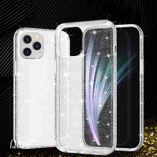 Case​TPU 17promax​ เคสใสกากเพชร​สำหรับ​รุน สำหรับ i6/6splus 7/8plus XR/XSMAX 11 for i12 i13 i14 Pro max 15 Pro max 16Pro