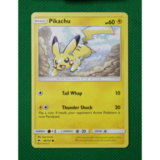 การ์ดโปเกมอน พิคาชู Pikachu en 40/147