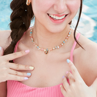 LELISA - Bondi Gems Necklace - สร้อยประดับด้วยหินแท้สุดหรูพร…