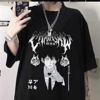 คลาสสิก Chainsaw Man Kobeni /Hayakawa Aki เสื้อยืดโลหะผู้ชาย Pure เสื้อยืด