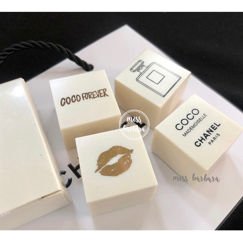 ตรายางแบรนด์ชาแuล VIP Gift Rubber Stamp Coco Small Kit ตรายางแบรนด์เนม
